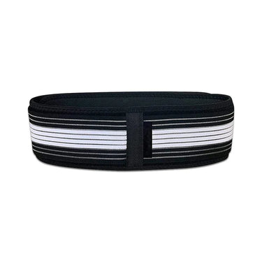 Ceinture de Maintien Lombaire noire avec des bandes blanches pour un soutien optimal et une meilleure posture - cocoonease